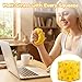 1PCS Yellow Cheese Squishy, Slow-Rising, Soft & Non-Sticky, Anxiety Relief, Big Cheese Squishy for Focus, a Palm-Sized Stress Melter for Desk or Gift