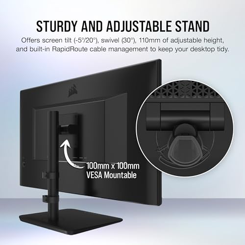 Image of Corsair XENEON 315QHD165 32-Inch QHD IPS Gaming Monitor - 2560 x 1440, 165Hz, 1ms, NVIDIA G-SYNC Compatible, AMD FreeSync Premium, HDR-Ready, DisplayPort 1.4, HDMI 2.0, USB 3.0 - Black