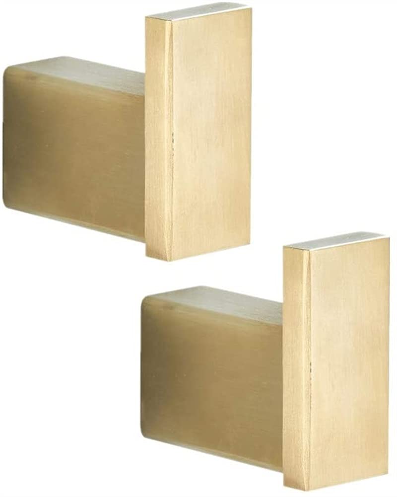 Porte-serviettes mural et accessoires or brossé pour optimiser votre routine