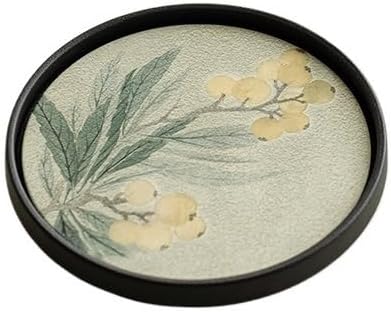 CHICKEN Tea Set Tea Tray Tea Tray Ceramic Tea Tray Small Tea Holder, Home Office Coffee Table Kung Fu Tea Set Accessories Tea Tray Tea Room Tray
