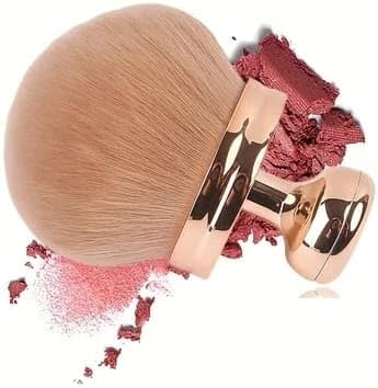 Makeup Bursh for Body-Extra Large Self Tanner for Bronzer& Full-Body Blending,Wide-Headed Kabuki Brush with Ergonomic Handle For Even Coverage (Golden)