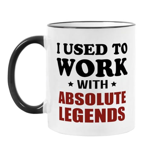 Fatbaby Funny Coworker Retirement Mug, I Used To Work With Absolute Legends Coffee Mug, Retirement Gifts for Coworker Boss Colleague Women Men,Quitter,Going Away Farewell Retired Tea Cup 11OZ