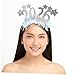BESTonZON 2pcs Glitter Star Headband Years Eve Hair Accessories for Adults Holiday Party Decorations Comfortable Fit for All Ages