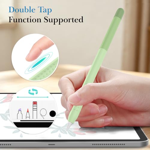 Image of Delidigi for Apple Pencil Pro (2024) & Apple Pencil 2nd Generation Case | 2 Pack Gradient Color Design Silicone Sleeve Cover, Comfortable Grip, Magnetic Charging Compatible, Double Tap Support