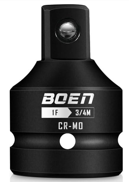 Mr.wintek Adapter 1 zoll auf 3/4 zoll, 1 auf 3/4 Schlagadapter,Kraft-Stecknuss-Adapter,Chrom Molybdän Stahl