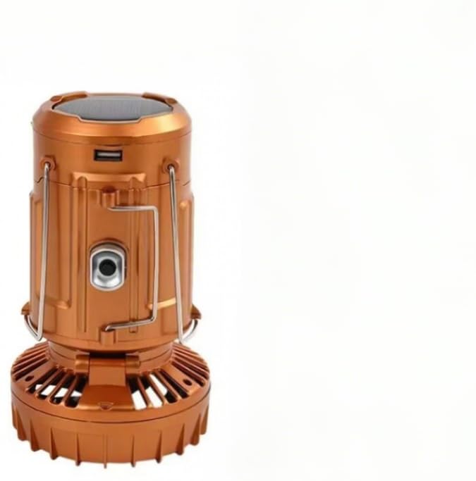 Ventilateur de camping vintage solaire pour éviter la chaleur