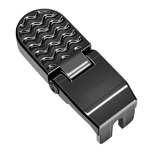 Tiardey 1 Pair U Slot Bicycle Rear Pedals,Folding Foldable Non-Slip Footrest Pedals Cycling Accessories for Mountain Bike Electric Bicycle Foot Pegs,(Black - Image 2