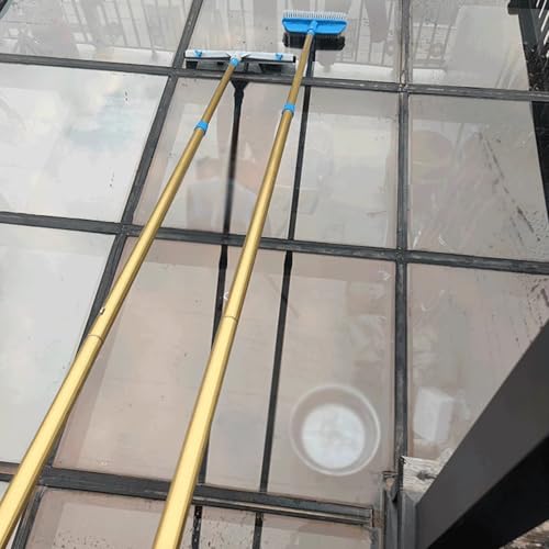 Perche télescopique extensible pour lavage de vitres extérieures et vérandas - 8