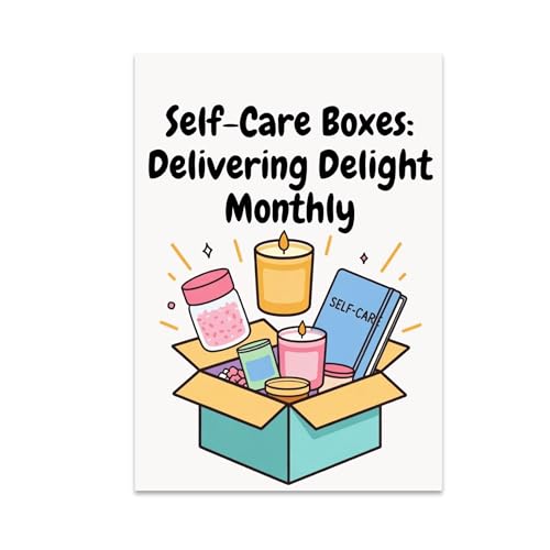 Self-Care Enthusiast Poster Print - Relaxing Self-Care Boxes Monthly Subscription - 13x19 - Uplifting Home Decor