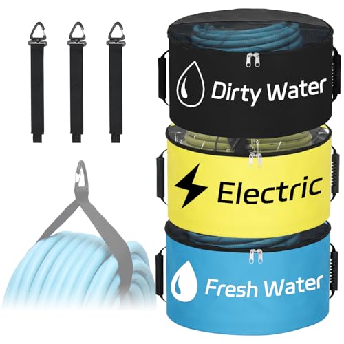 Nilight 3 Pack RV Hose Storage Bag Waterproof with Visible Cover by Nilight - Used condition - US$20.95