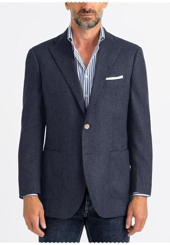 Men's Formal Herringbone Blazer Single Breasted Business Tweed Blend Sports Jacket4