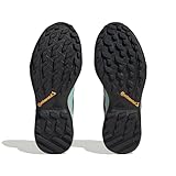 Adidas Mujer Terrex AX3 Gore-Tex Hiking Shoes, Aqua/Core Black/Preloved Yellow, 39 1/3 EU