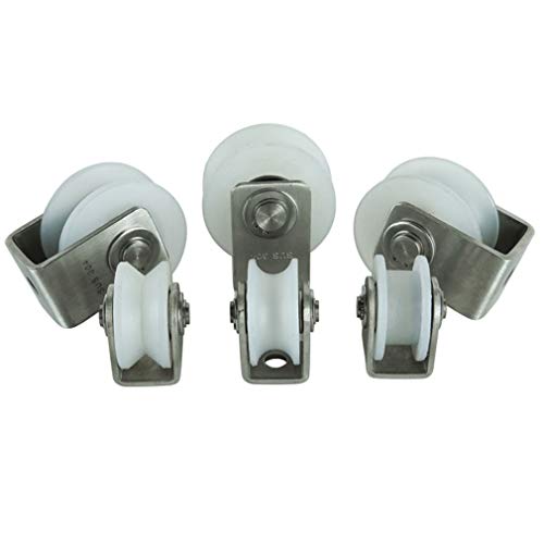 Rouleau de rail coulissant en nylon robuste et acier durable 304