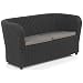 Produktbild Shaf - Nova | Lounge Outdoor Sofa 2 Personen | Balkon Möbel für Terrasse oder Garten - Anthrazit