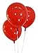 Creative Balloons 12" Latex Balloons - Pack of 100 Pieces - Decorator Cherry Red
