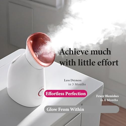 Image of Colorfarm Facial Steamer Nano Ionic: Face Steamer Deep Cleaning Unclogs Pores - Humidifier Hot Mist Home Sauna Spa for Women Men Sinuses Moisturizing