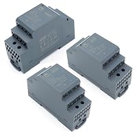 Hutschienen-Netzteil 5V DC 6A 30W DIN-Rail, DIN-Schienen-Netzteil, DIN-Schienen-Transformator, AC 200-240V Ausgangsspannung Einstellbar, Schwarz – Ansicht 2