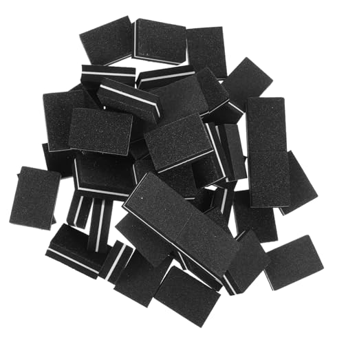 HONITANO 50 piezas Bloque Pulidor de Uñas Doble Cara Mini Limas de Manicura y Pedicura Esponja Resistente para Pulir y Brillo Casa o Salón Portátil y Fácil de Usar