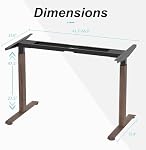 Dual Motor Standing Desk Frame, Electric Sit Stand Base with Oval Legs | Height Adjustable Legs, 264 lb Capacity, Fits 47.2"–70.8" Tabletops, Memory Controller, Anti-Collision,Heavy-Duty Steel Frame