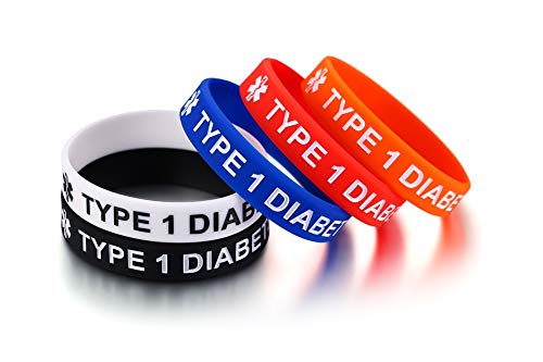 Pulseras de silicona para diabeticos evite riesgos medicos con este pack de 17 cm 4