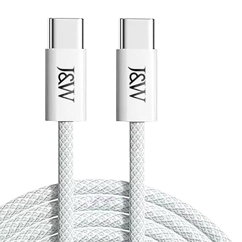 Image of J&W 60W Fast Charging USB-C to USB-C Cable (White)