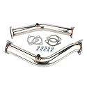 Sopout Rennwagen Edelstahl Autoteile Auspuffanlage Downpipe Auspuff for N-is-SAN 03-06 350Z G35 Z33/G35 V35 VQ35DE (professioneller Ersatz)