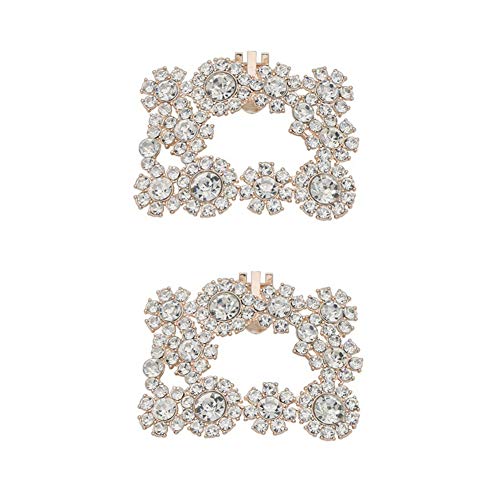 Clips de chaussures de mariage avec strass anti-dommage pour escarpins nus