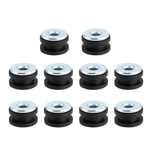 Kit d'œillets en caoutchouc pratique argenté accessoire noir de pièces de rechange pour...