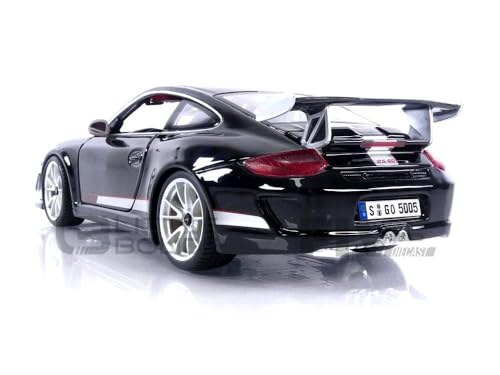 Modelo Porsche GT3 RS 4.0 1:18 Bburago negro miniatura 4