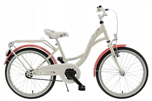 breluxx® 20 Zoll Kinderfahrrad Diana Rücktrittbremse Mädchenrad Citybike, 1 Gang, mit Licht + Korb, weiß Cover