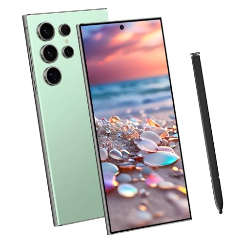 I24 Ultra 5G Smartphone, 6+256GB Unlocked Phone, Android 13.0, 48+108MP Zoom Camera, Mobile Phone with Build-in Pen,Long Battery Life 6800mAh, Dual SIM, 6.8“ HD Screen,5G/4G Phone (Green)