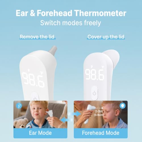 Image of FDK 2-in-1 Ear and Forehead Digital Thermometer for Adults, Kids & Baby