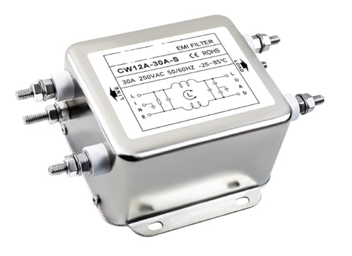 Filtre EMI monophasé CW12A-30A-S 250VAC anti-interférence pour purification secteur