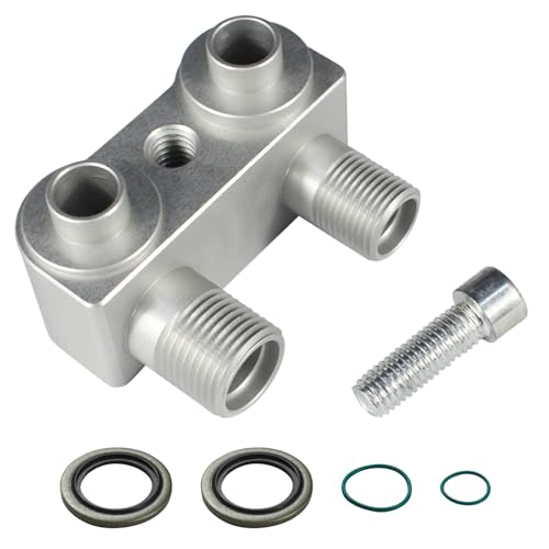 ZNB LSX LS1 Swap New AC Compressor adapter 8AN/-10AN fittings fitting CNC Machined 6061-T6 Billet Aluminum