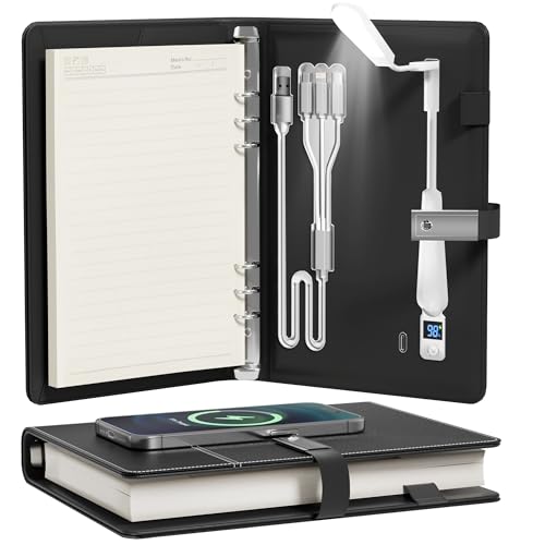 Planner 2025-2026,Personalized Notebook with Power Bank &15W Wire...