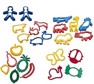 Strong Plastic Cookie/Dough Cutters - Giant Pack of 24 Assorted Cutters