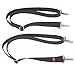 Fire Force Horse Blanket Replacement Elastic Leg Straps Double Snaps Detachable Adjustable Made in USA (Black)