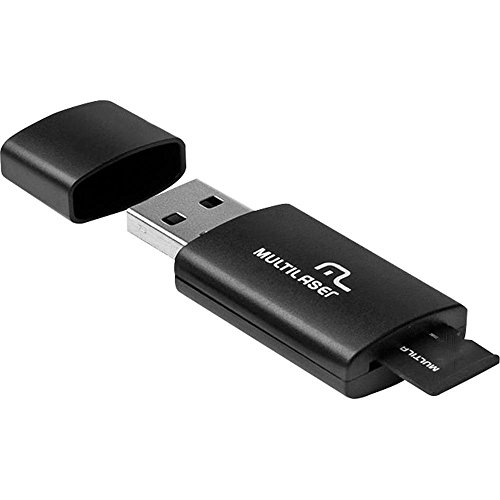 Kit 3 em 1 Pendrive + Adaptador SD + Cartão De Memória Classe 4 com Trava de Segurança 8GB Preto Mul