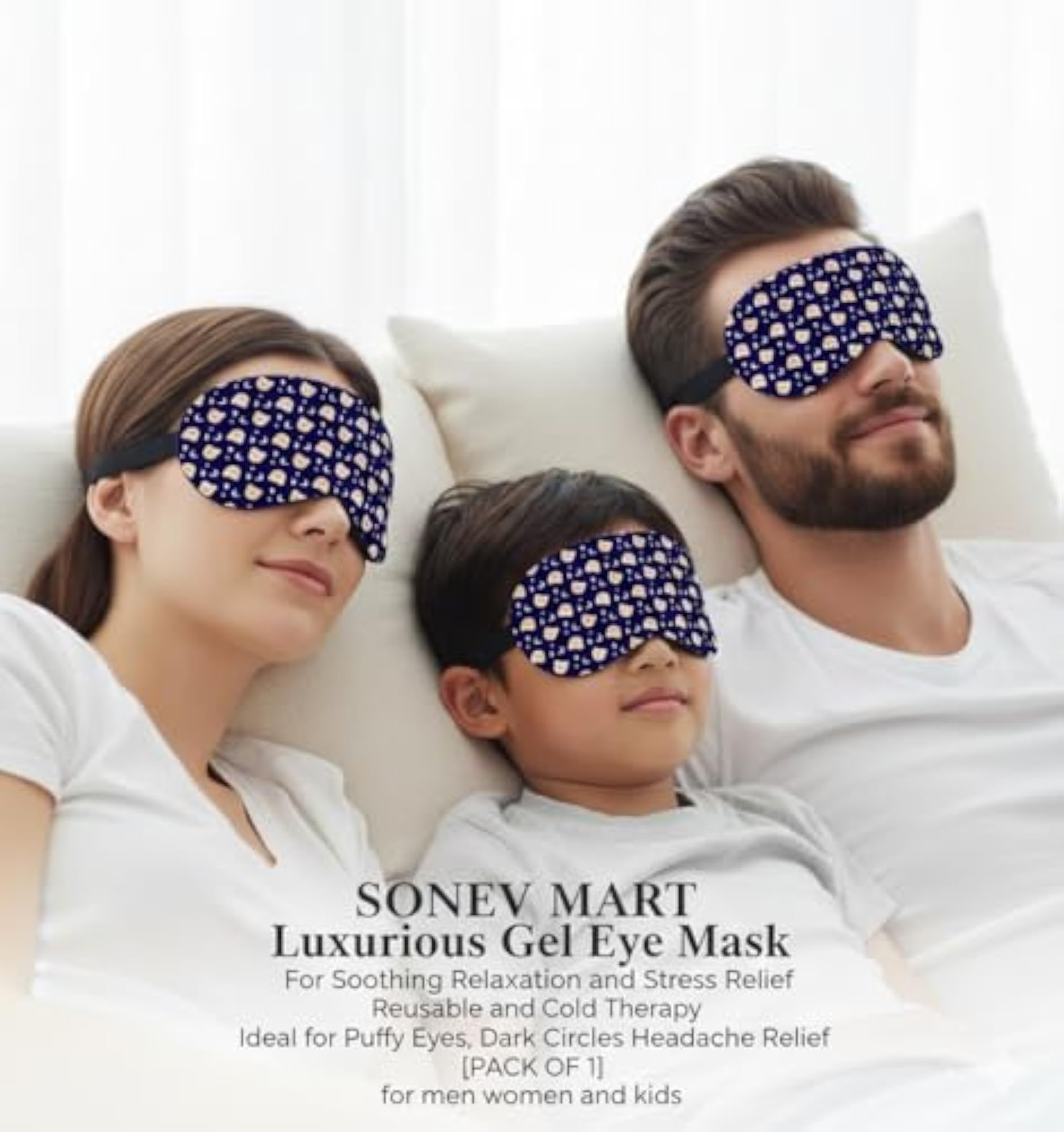 Cotton Sleep Eye Mask, Comfortable Night Blindfold