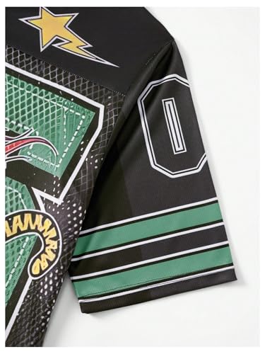 Men's Number Graphic Jersey Shirts Oversized Y2K Graphic Short Sleeve Streetwear Tee Shirt Top4