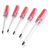 Bonsicoky 5 Pcs Torx Security Screwdriver Set with Magnetic Tip Plastic Grip, Torx Screwdriver for Computer Repairing, (T15 T20 T25 T27 T30)