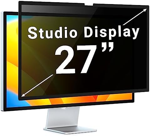 ZOEGAA iMac 27 inch Privacy Screen Filter for Studio Display, 27 Inch Computer Privacy Screen with Anti-Glare and Blue Light Block
