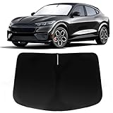 PAIMOHO Windshield Sun Shade for Ford Mustang Mach E 2021-2026, Car Front Window Sunshade with 240T Sun Visor Protector Blocks UV Rays Heat Sun Shield Accessories