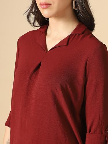 Image of Globus Women Top (8909389012647 Maroon XL)
