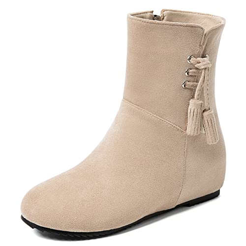 Moccasin bottes de cheville compensées finis les pieds douloureux