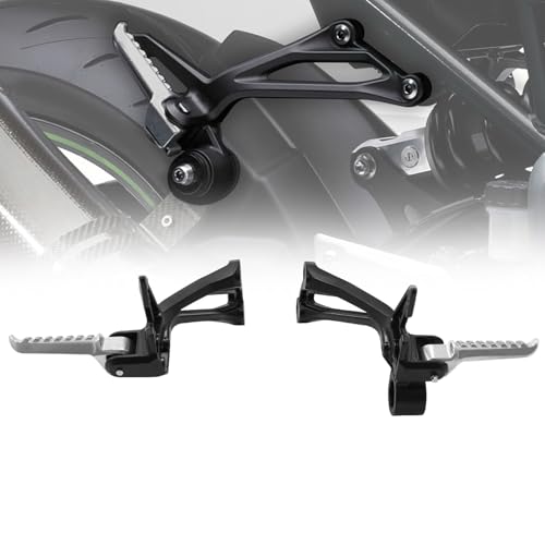 Moto repose pieds arrière Kawasaki Z900 ABS supports passager noirs 2017-2024