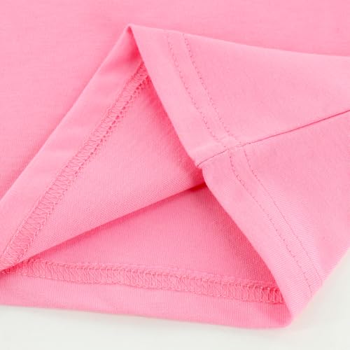Image of Toddler Kids Short Sleeve Crew Neck T-Shirt Pullover, Loose Fit Casual Basic Tees for Boys Girls 2-8 Years