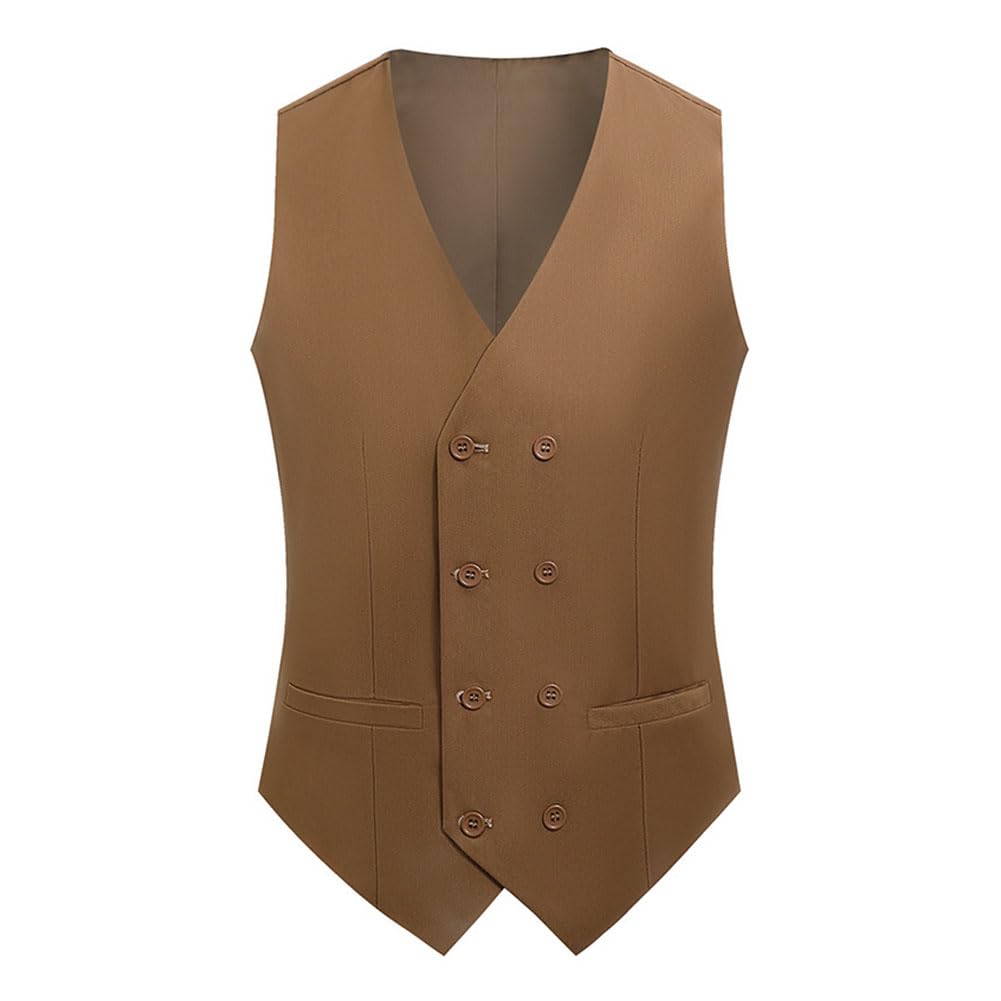 DAIHAN Abito da Uomo 3 Pezzi Completo Eleganti Completo Formale e Slim Fit Blazer Gilet Pantaloni per Matrimonio Cerimonia Lavoro Business Autunno Primavera