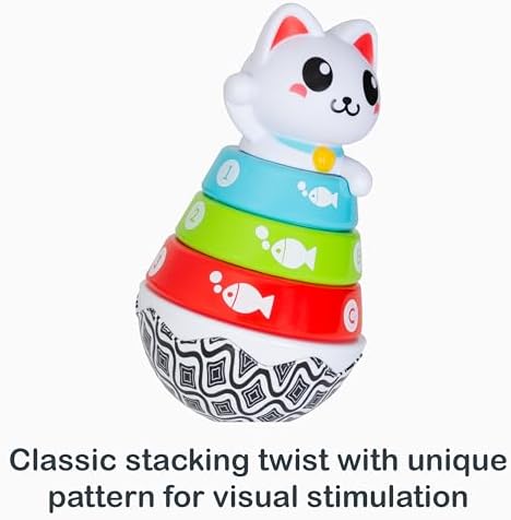 Smart Steps Stack-a-Cat 9 - 12 months STEM Baby Toy