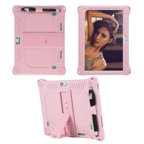 Case for Pritom Tronpad M10 10 Inch Tablet/VUCATIMES N10 10-Inch, Soft Kid Friendly Light Weight Build in Kickstand, Pink - Image 3